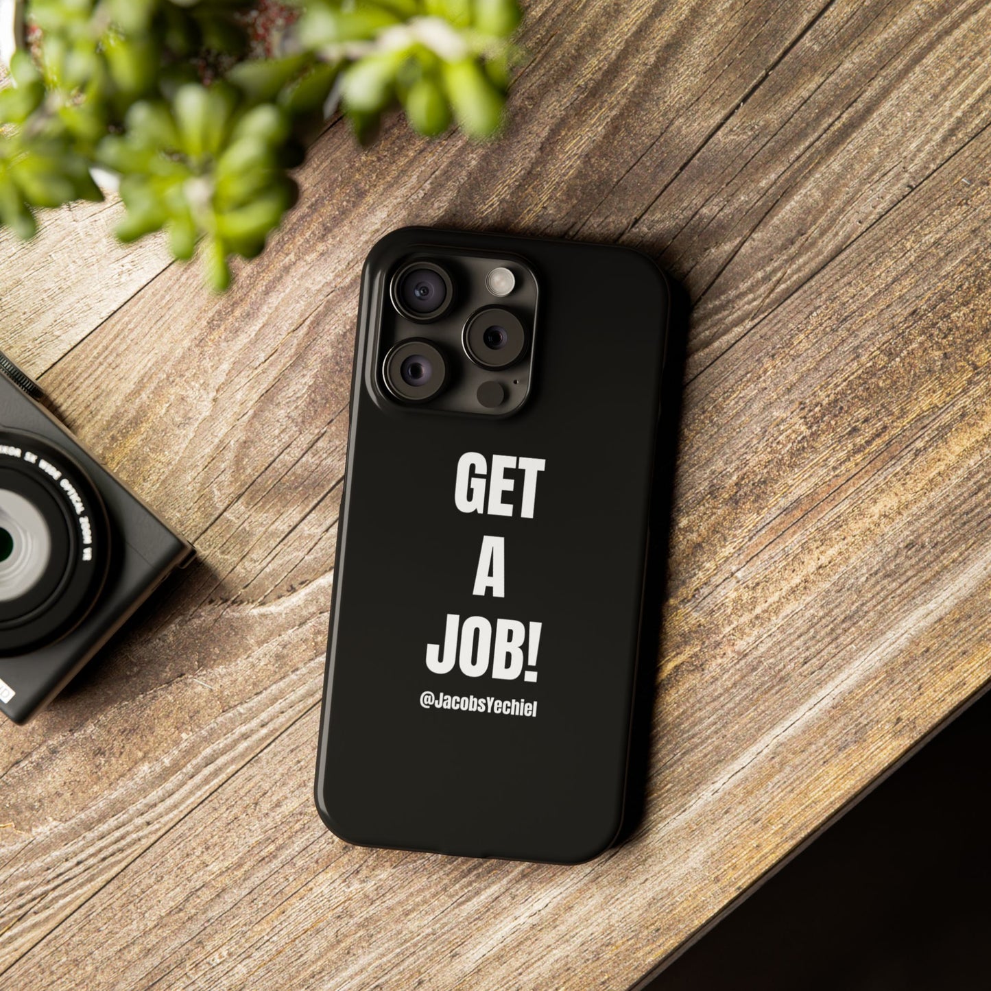 Black Slim Phone Case