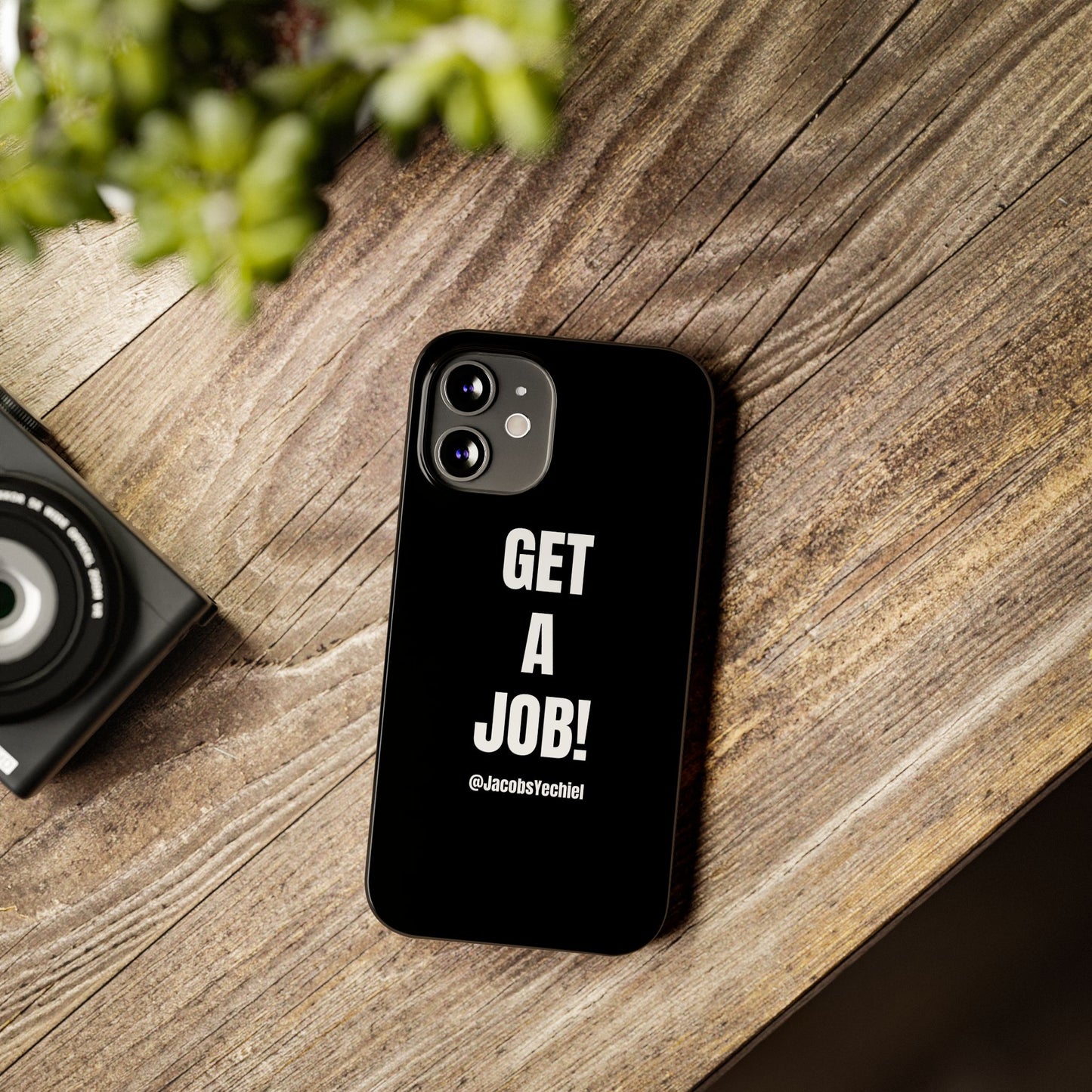 Black Slim Phone Case