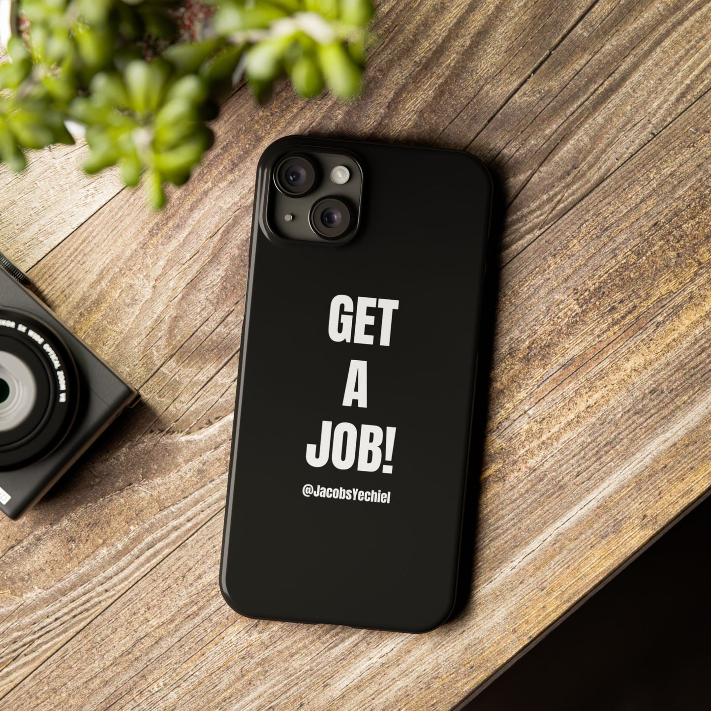 Black Slim Phone Case