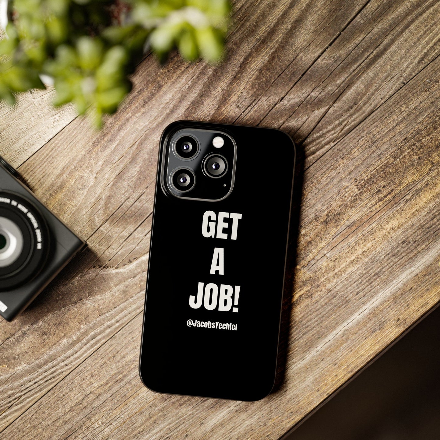 Black Slim Phone Case