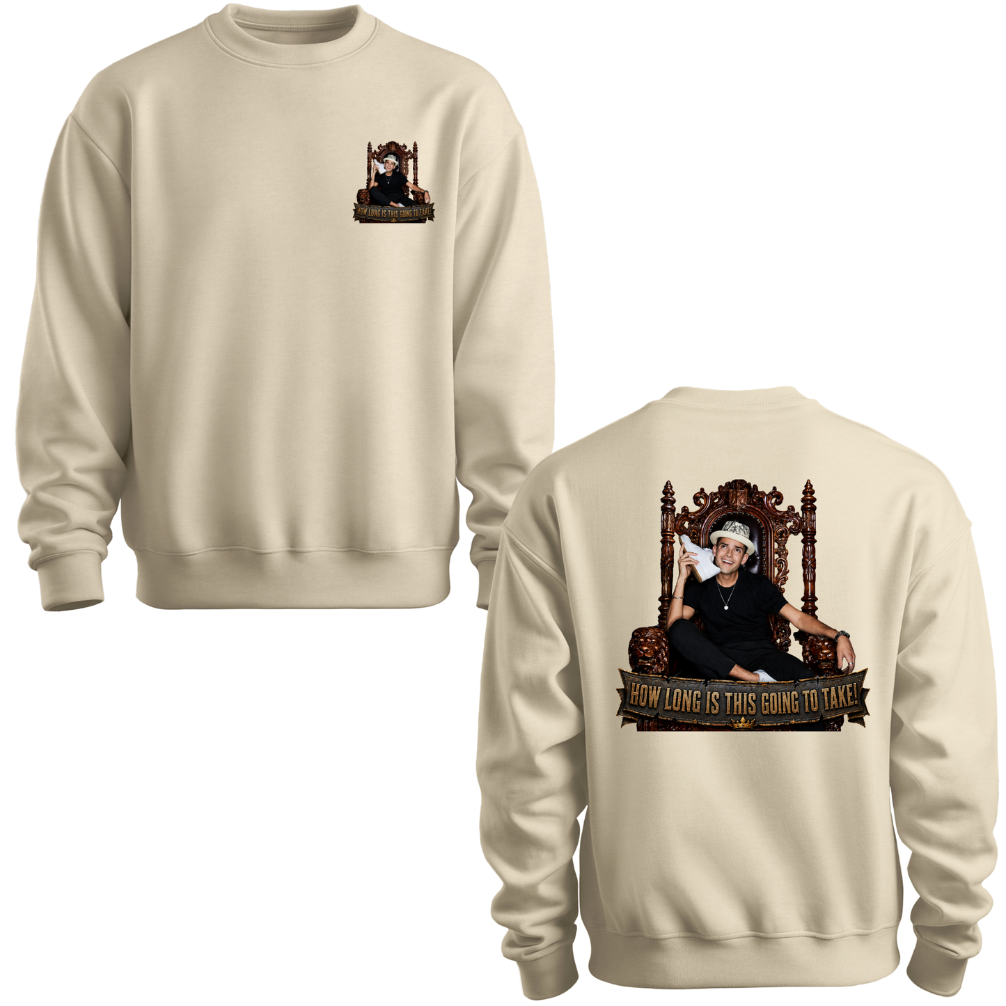 How Long Is This Going To Take Crewneck Sweatshirt