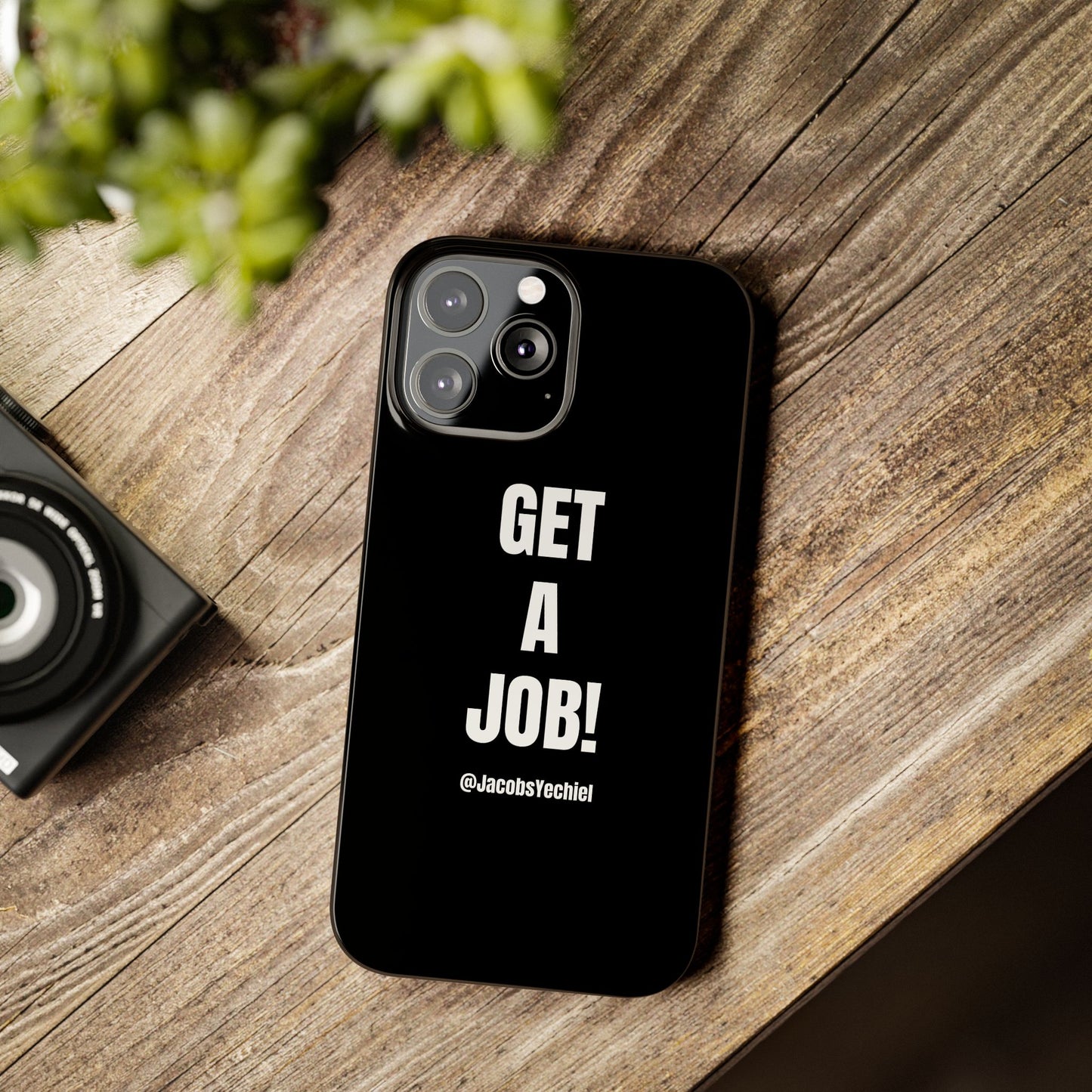 Black Slim Phone Case