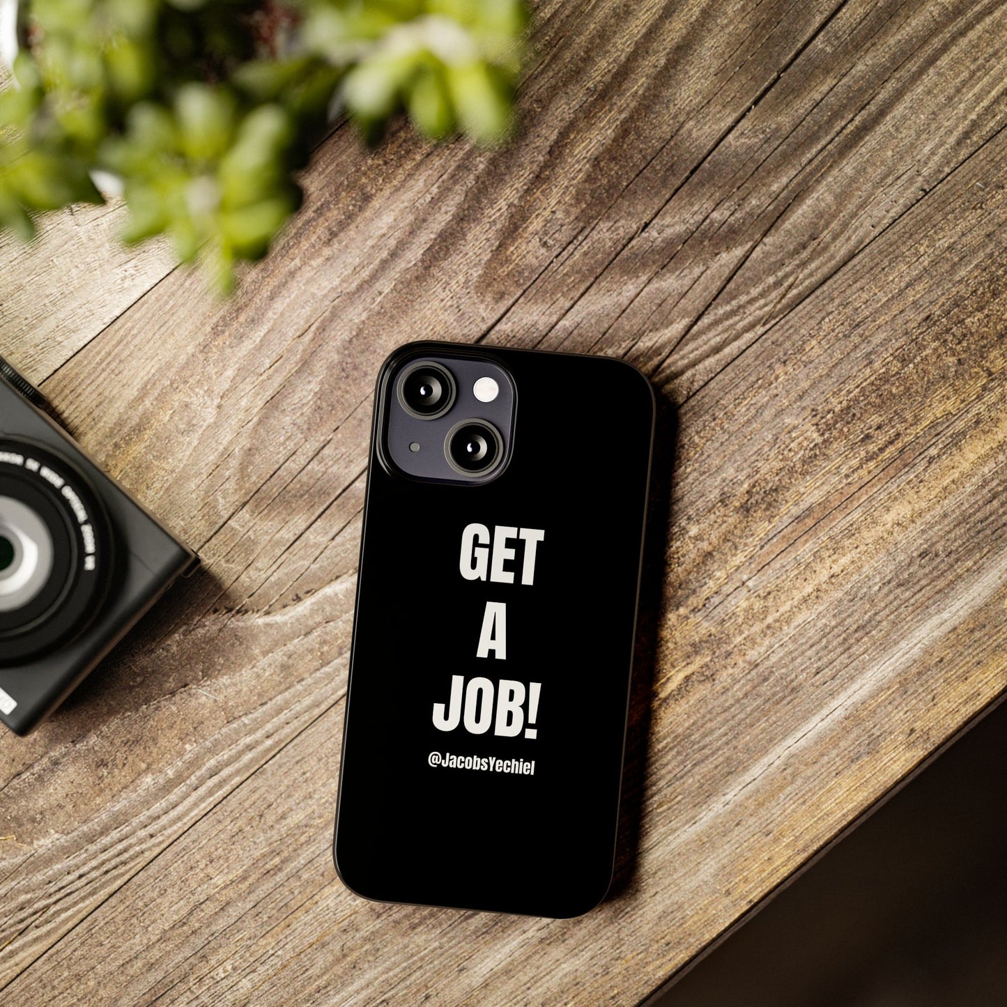 Black Slim Phone Case