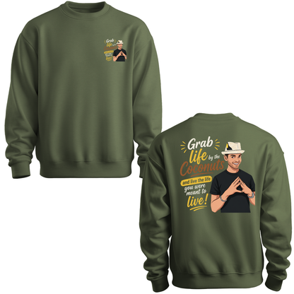 Grab Life By The Coconuts Crewneck Sweatshirt
