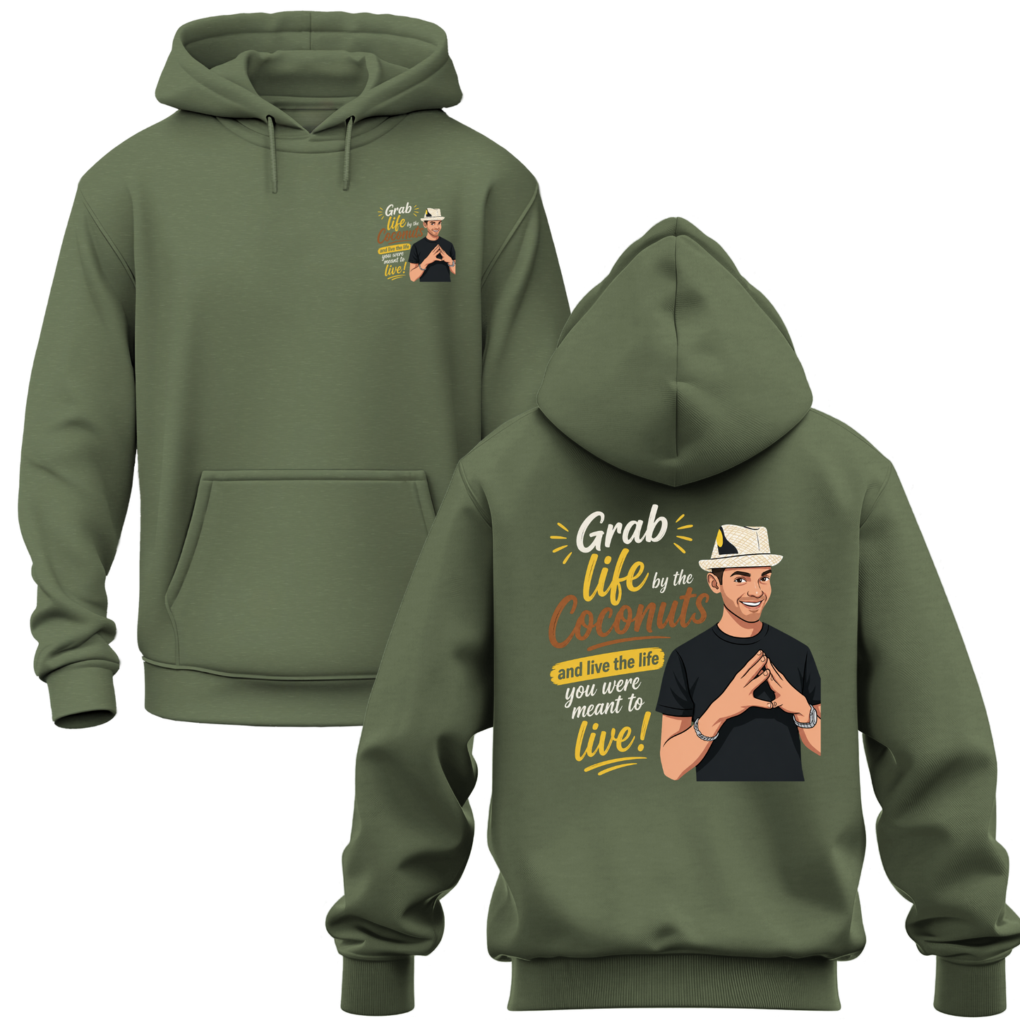 Grab The Life By The Coconuts Hoodie