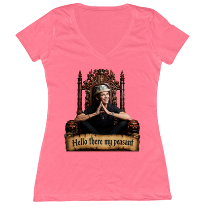 Hello There My Peasant Womens Vneck Tee