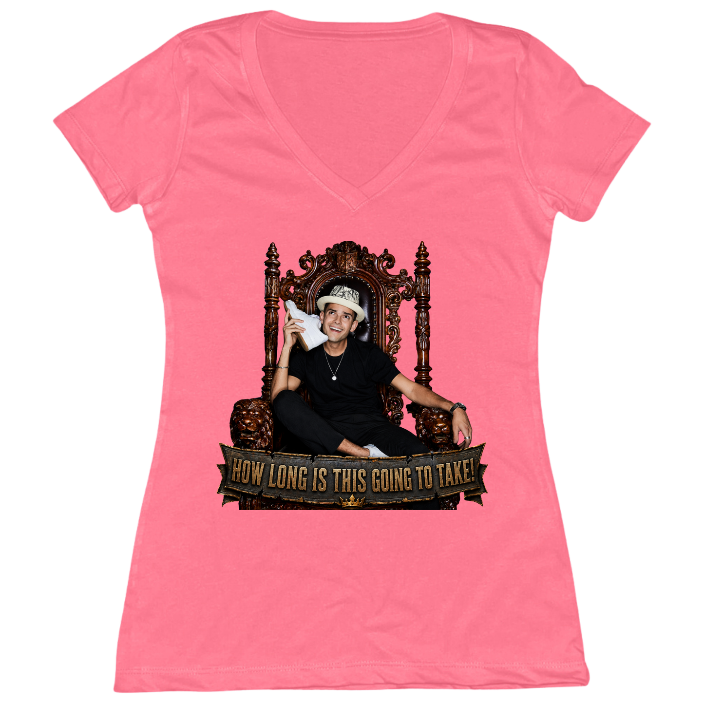 How Long Is This Going To Take Womens Vneck Tee