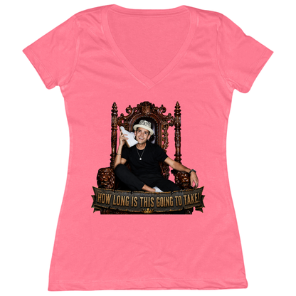 How Long Is This Going To Take Womens Vneck Tee