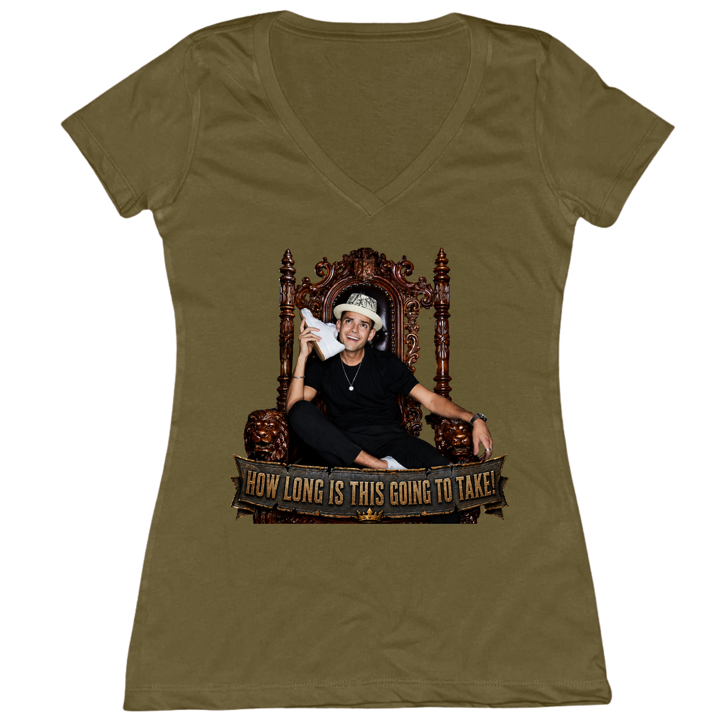 How Long Is This Going To Take Womens Vneck Tee