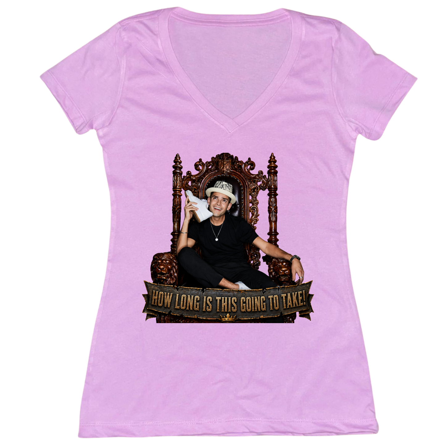 How Long Is This Going To Take Womens Vneck Tee