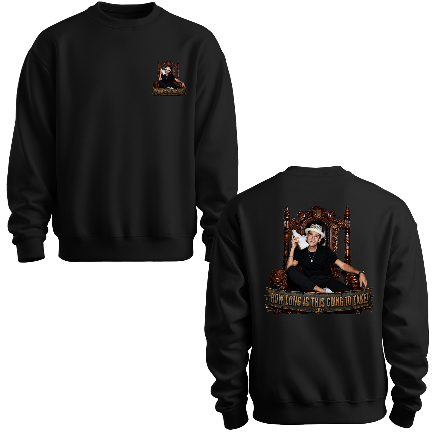 How Long Is This Going To Take Crewneck Sweatshirt