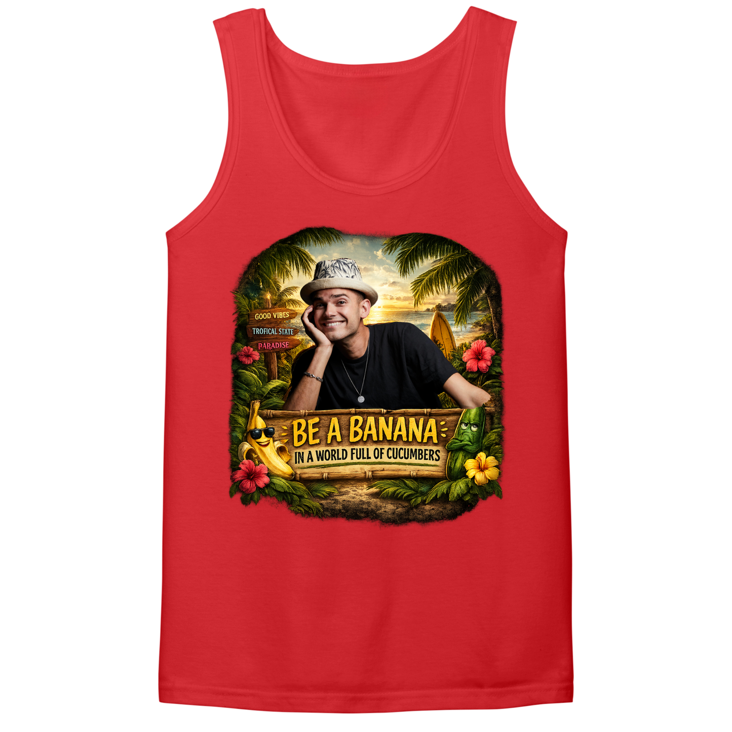 Be A Banana Mens Tank Top