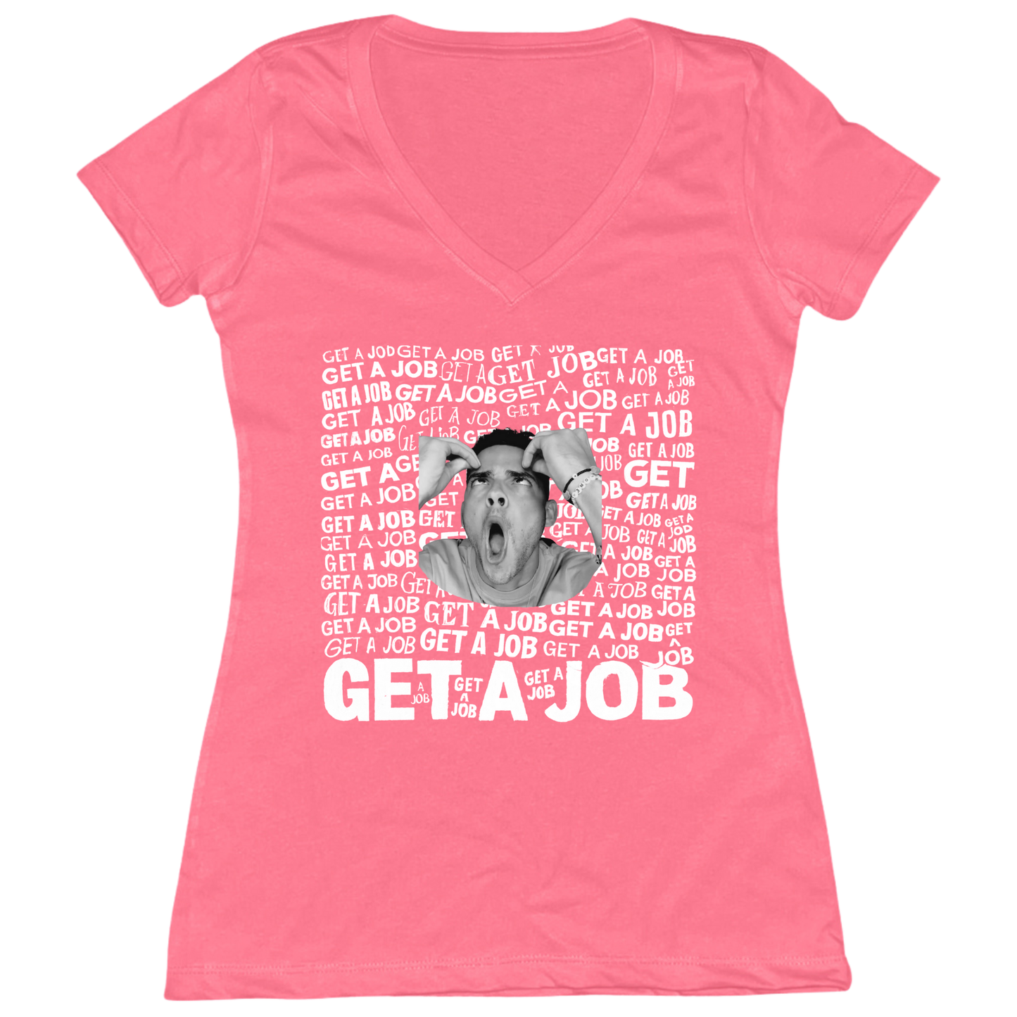 Get A Job Womens Vneck Tee