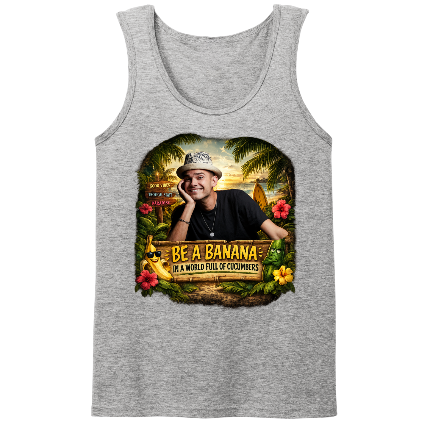 Be A Banana Mens Tank Top
