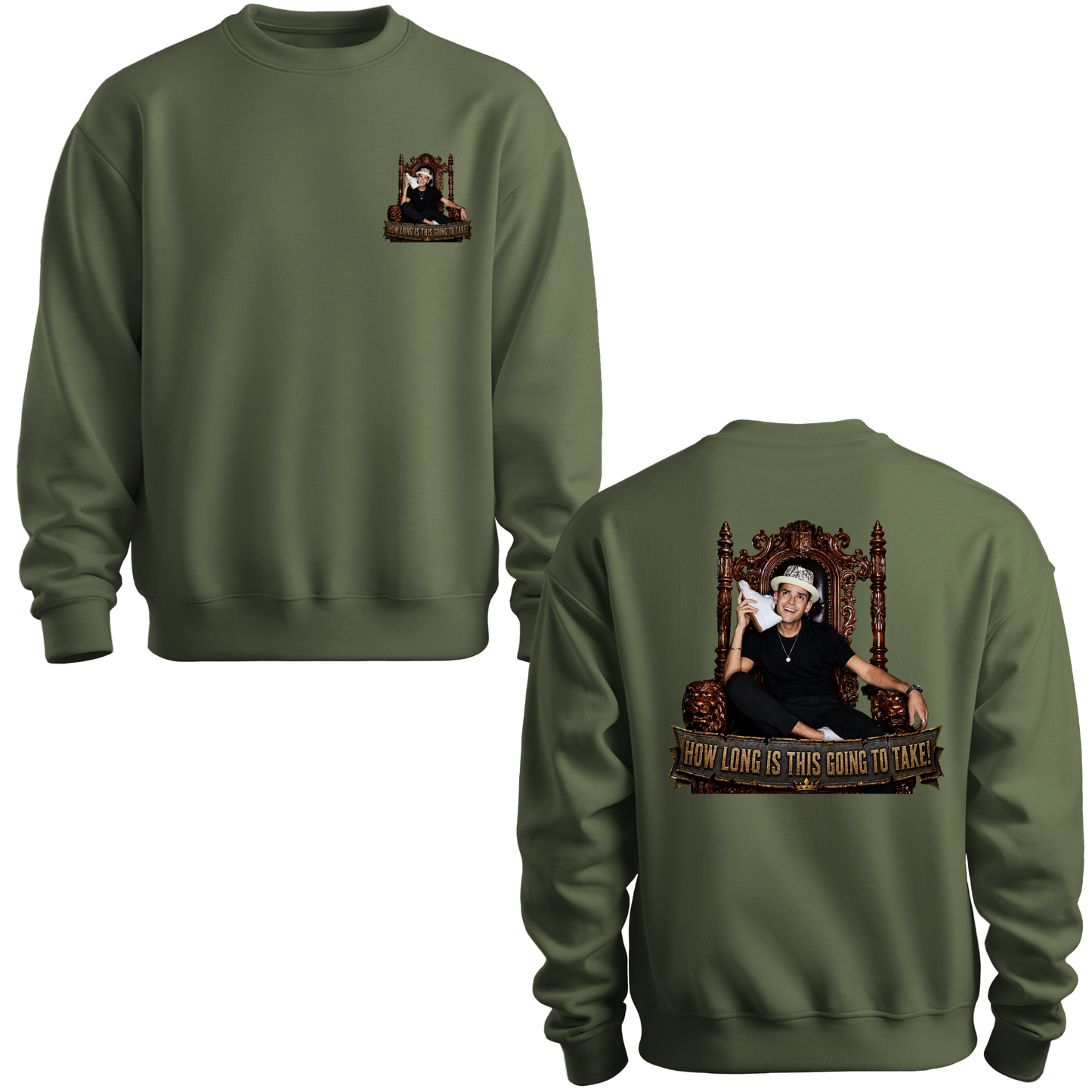 How Long Is This Going To Take Crewneck Sweatshirt