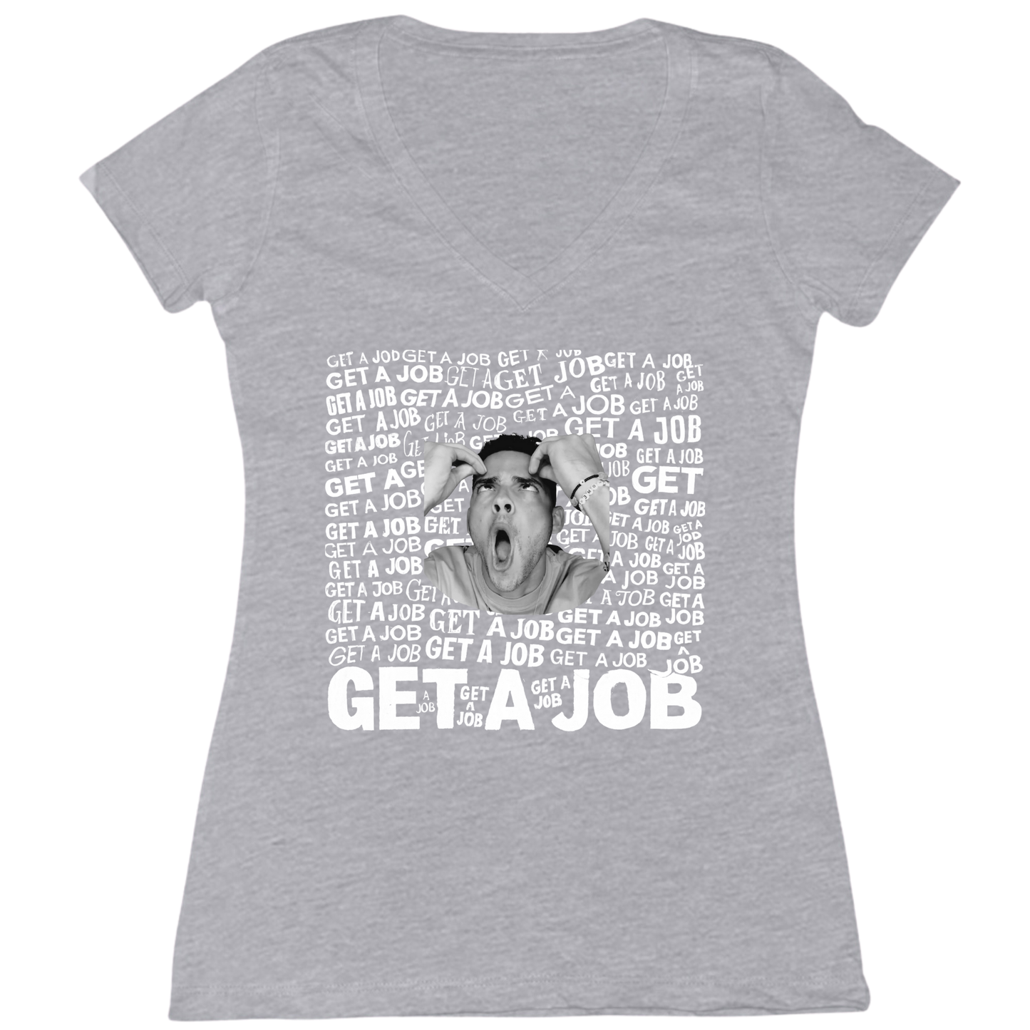 Get A Job Womens Vneck Tee
