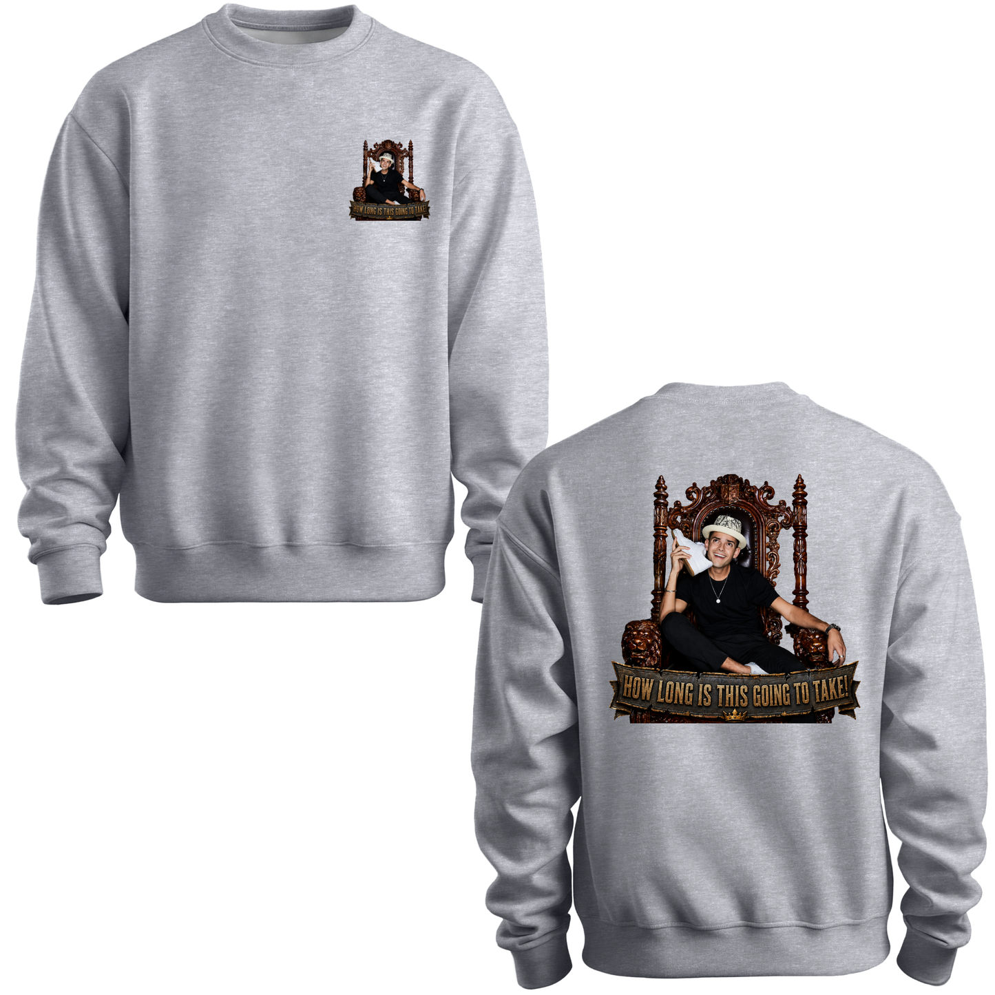How Long Is This Going To Take Crewneck Sweatshirt