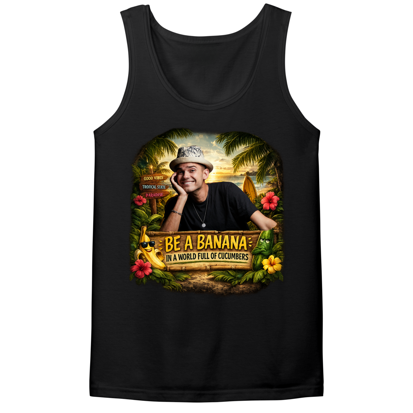 Be A Banana Mens Tank Top