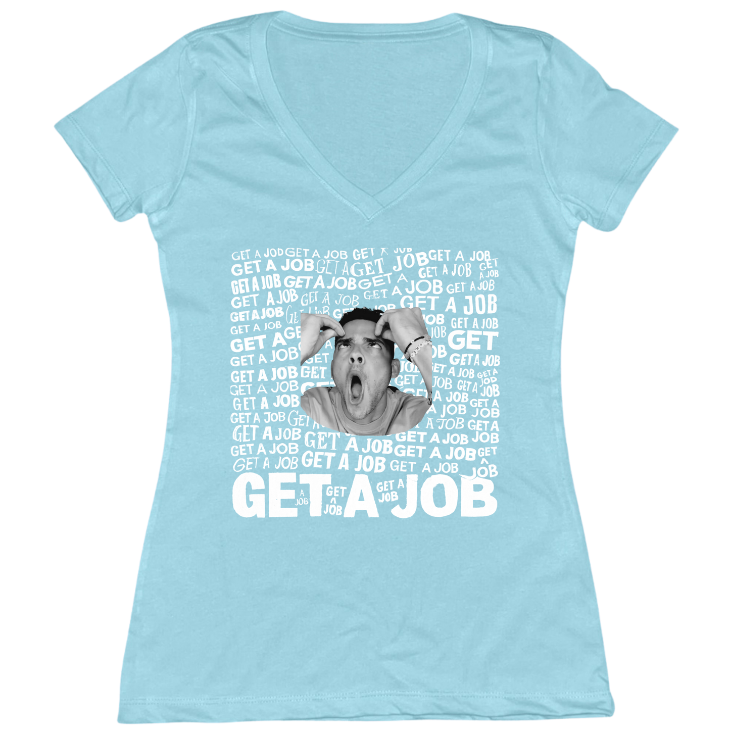 Get A Job Womens Vneck Tee