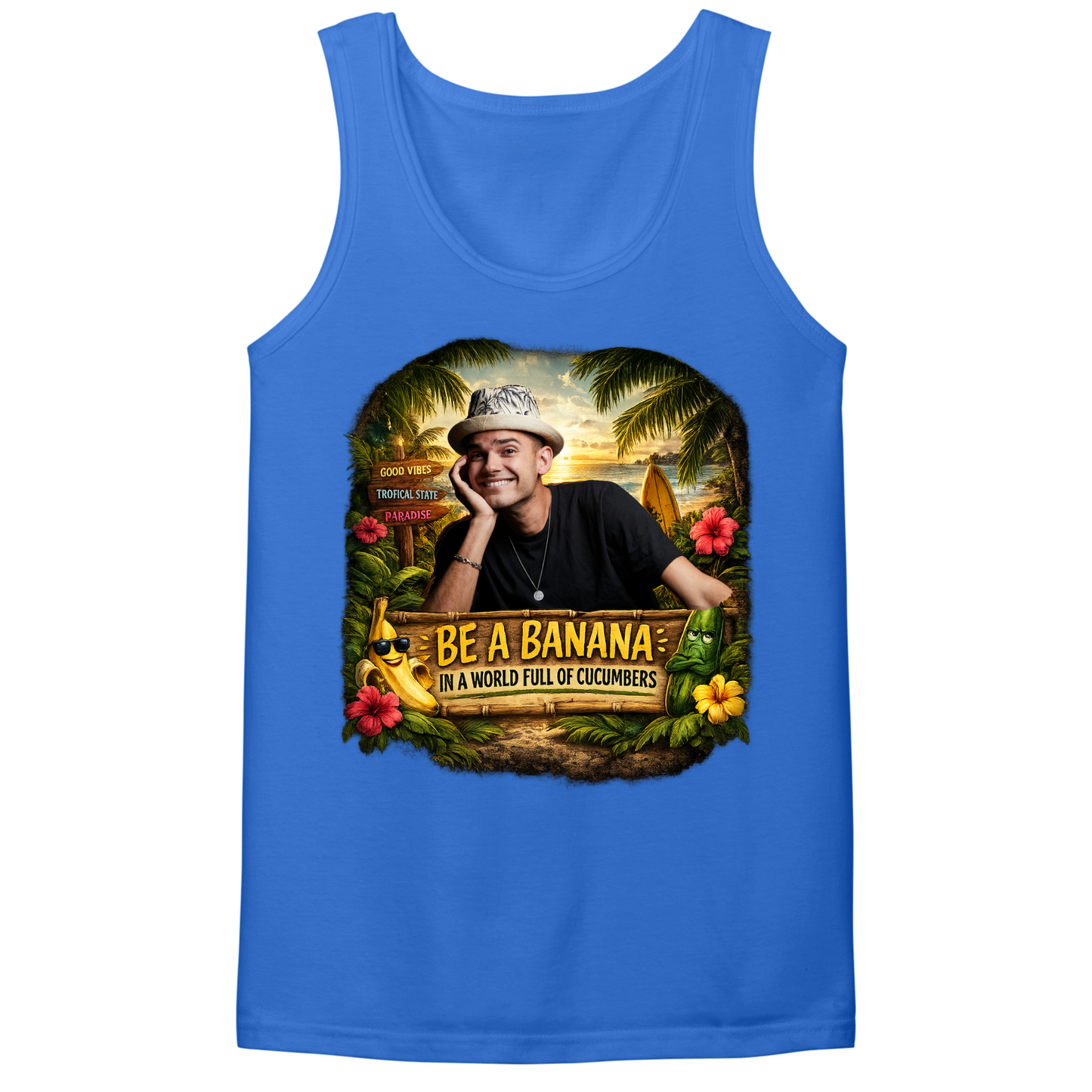 Be A Banana Mens Tank Top