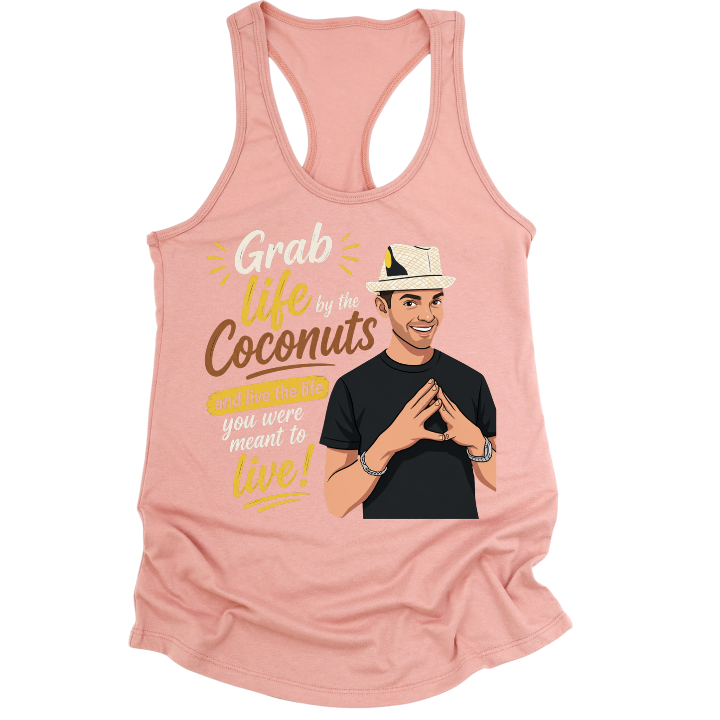 Grab Life By The Coconuts Womens Tank Top